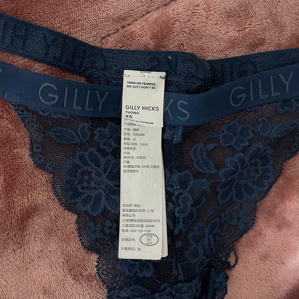Pretty blue thong
